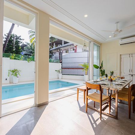 Elivaas 4 Bhk Villa Near Beach With Private Pool & Bar - Casa Boa Vida Candolim Exteriör bild