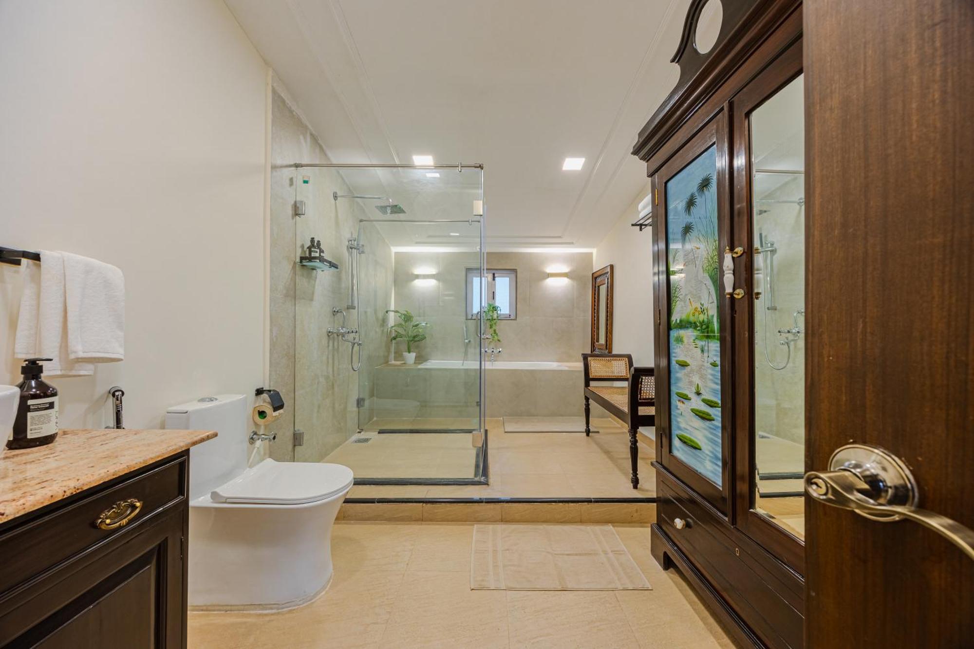 Elivaas 4 Bhk Villa Near Beach With Private Pool & Bar - Casa Boa Vida Candolim Exteriör bild