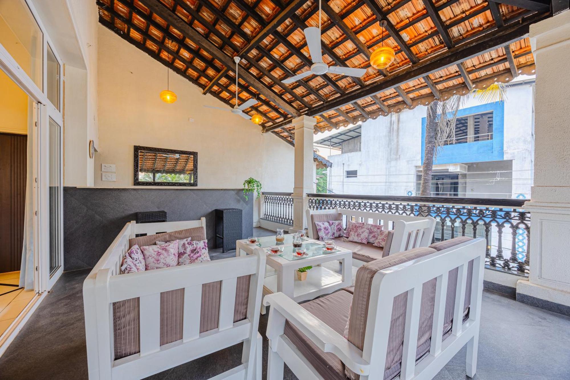 Elivaas 4 Bhk Villa Near Beach With Private Pool & Bar - Casa Boa Vida Candolim Exteriör bild