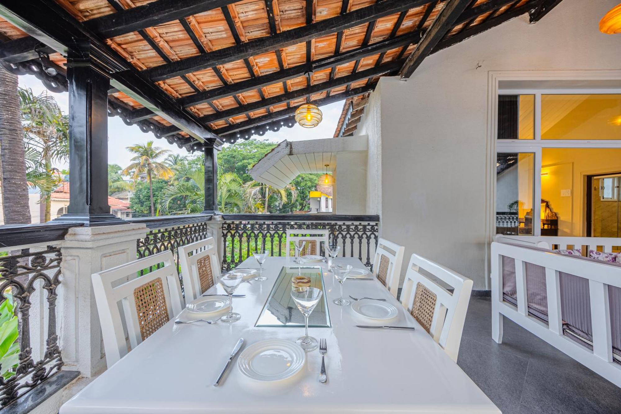 Elivaas 4 Bhk Villa Near Beach With Private Pool & Bar - Casa Boa Vida Candolim Exteriör bild