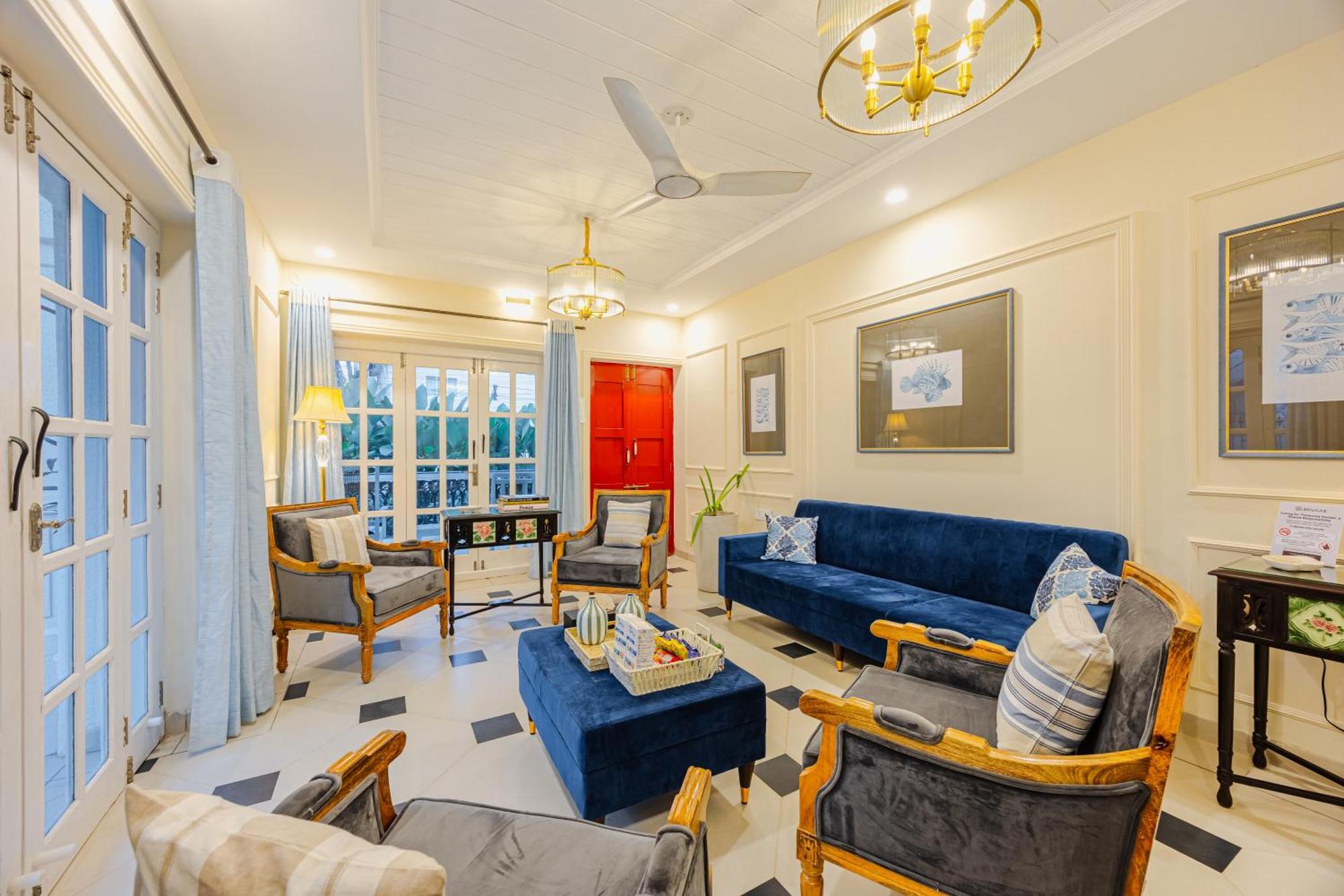 Elivaas 4 Bhk Villa Near Beach With Private Pool & Bar - Casa Boa Vida Candolim Exteriör bild