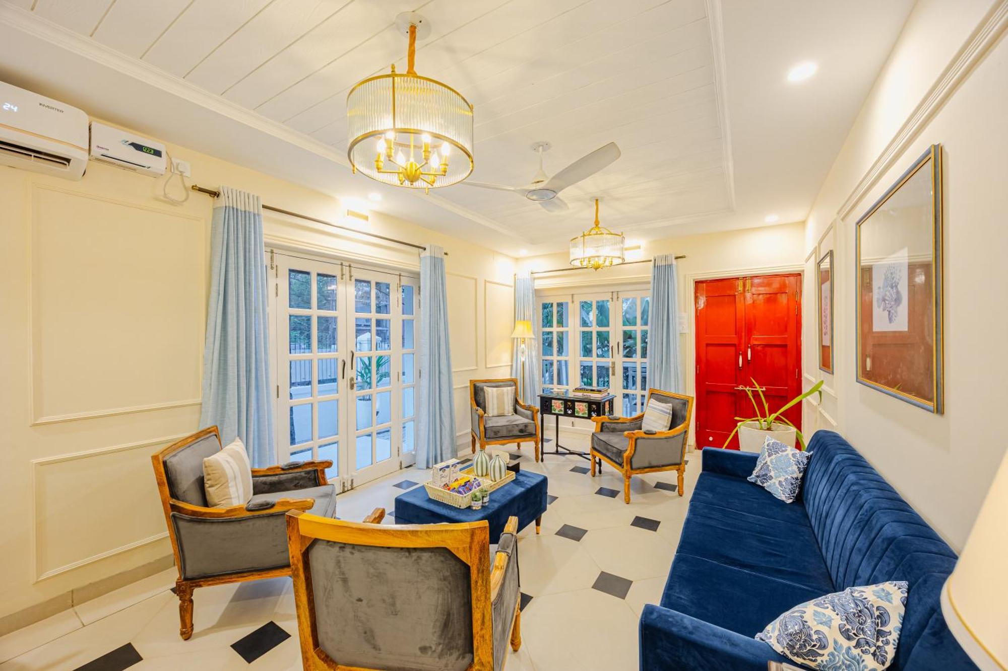 Elivaas 4 Bhk Villa Near Beach With Private Pool & Bar - Casa Boa Vida Candolim Exteriör bild